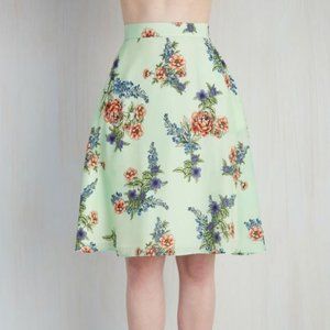 VGUC Modcloth Profound Pizzazz Mint Skirt in M